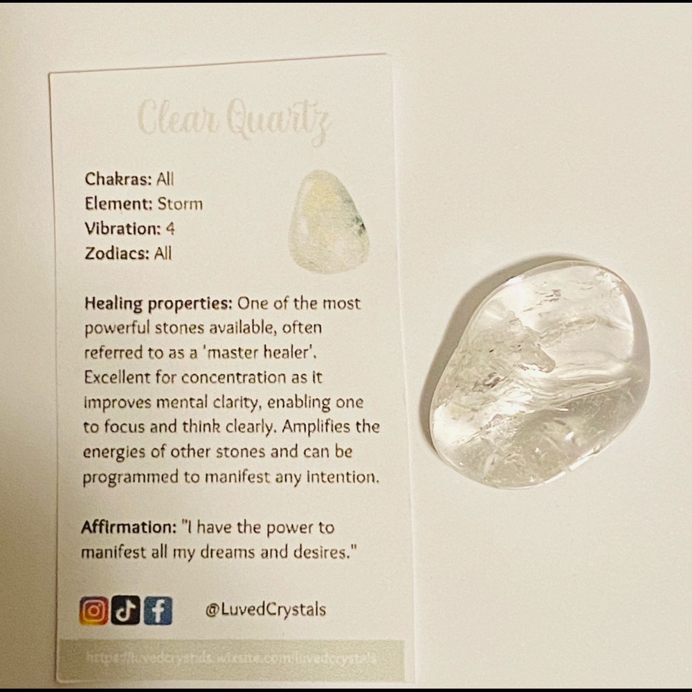LuvedCrystals Beginners Healing Crystal Kit🎀 - Picture 9 of 13